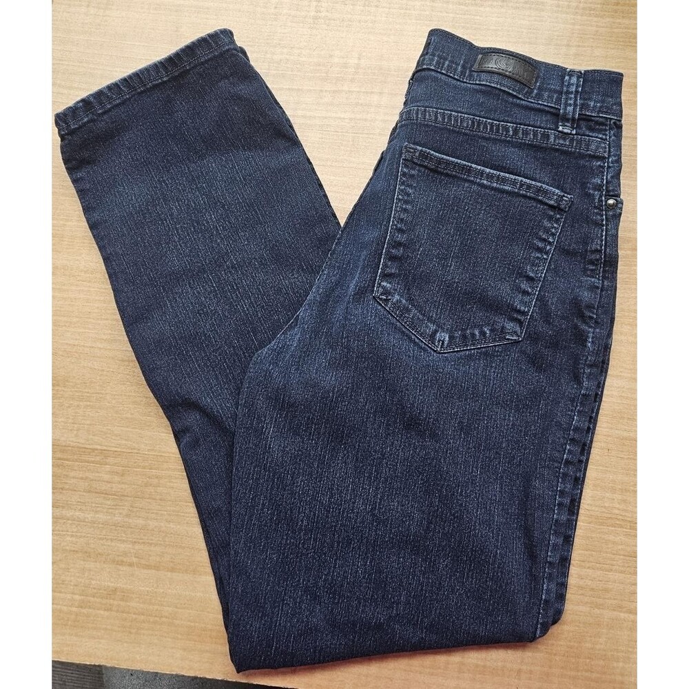 Lee Jeans Womens 6 Short Dark Wash Classic Fit Stretch Denim Zip Fly 5 Pocket